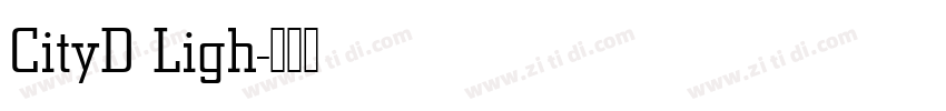 CityD Ligh字体转换